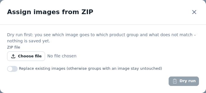 Assign images from ZIP