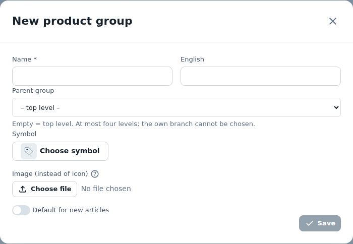 New product group