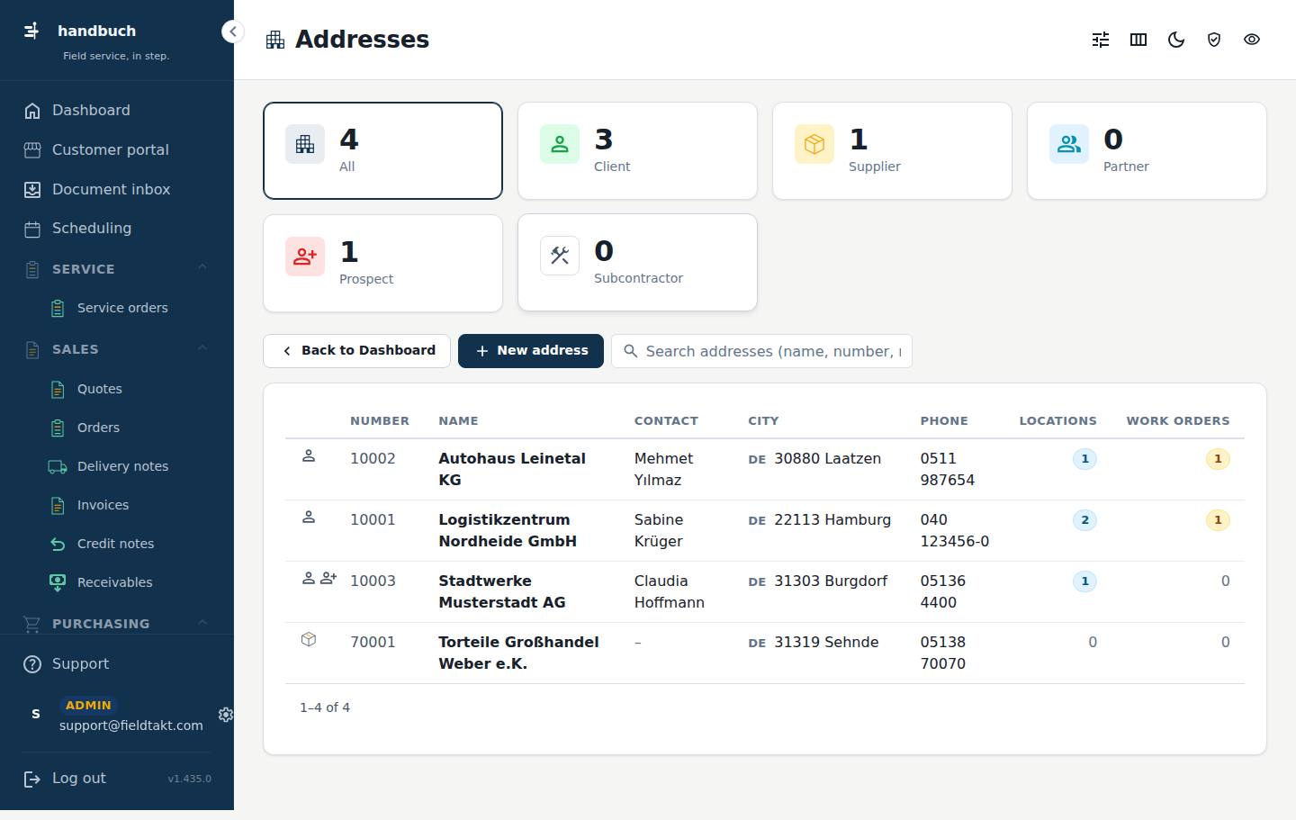 Addresses