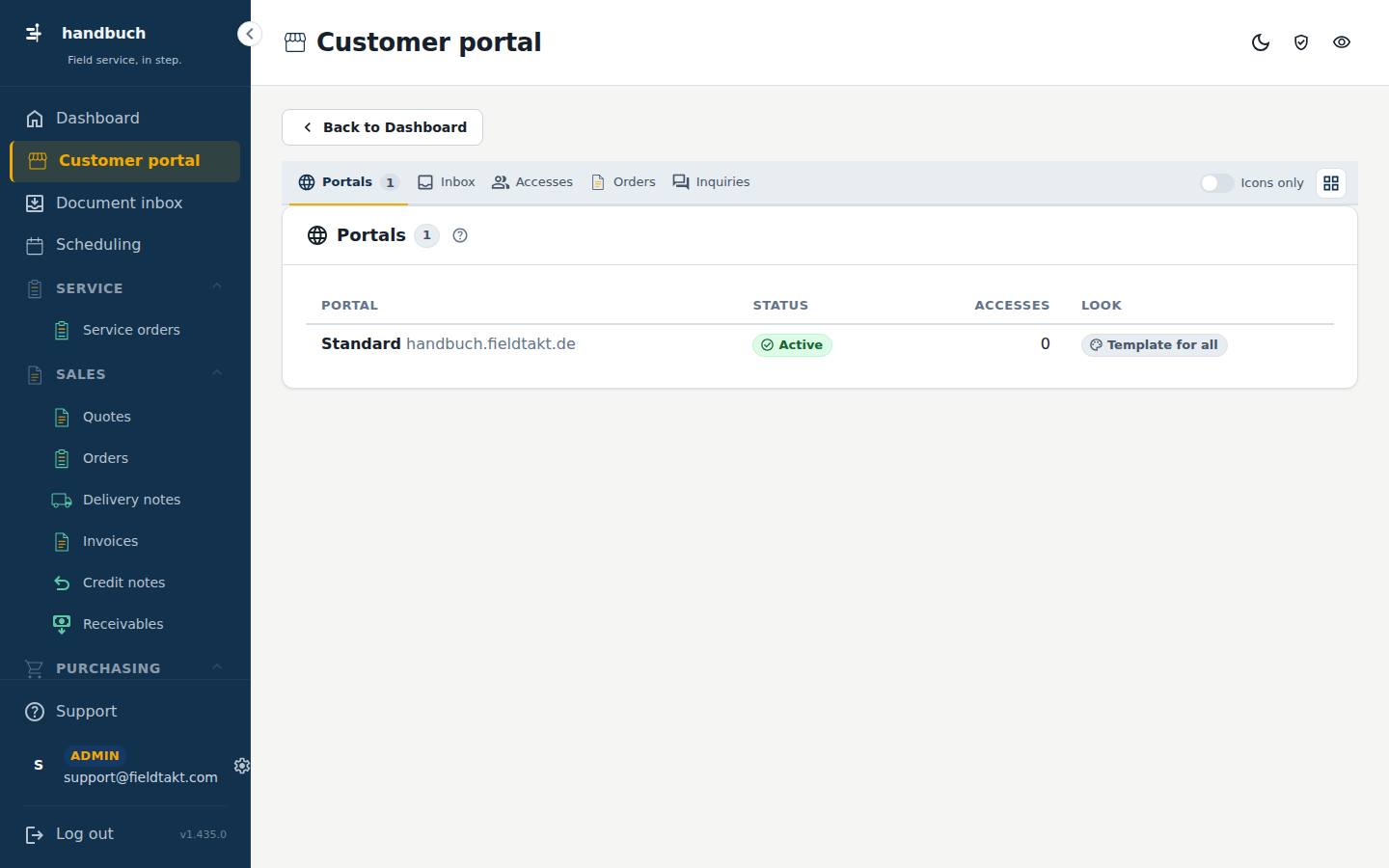 Customer portal