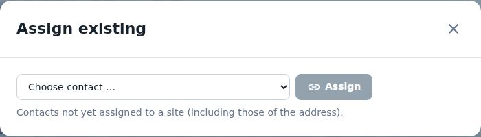 Assign existing