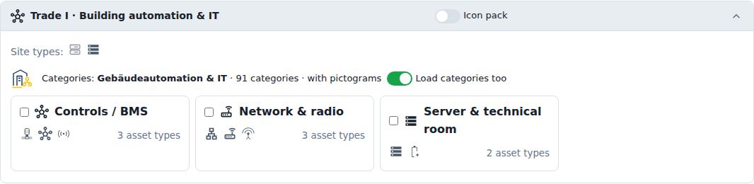 Trade I · Building automation & IT Icon pack