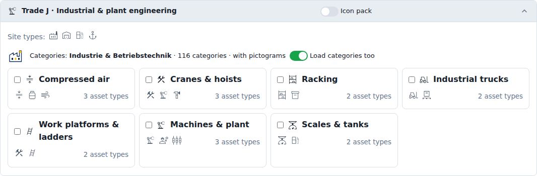 Trade J · Industrial & plant engineering Icon pack