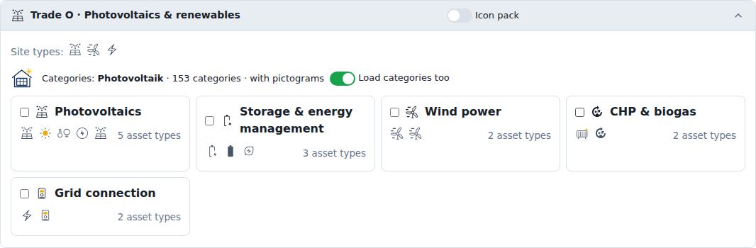 Trade O · Photovoltaics & renewables Icon pack