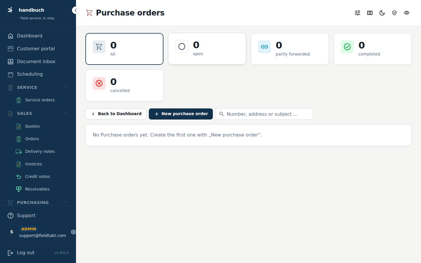 Purchase orders