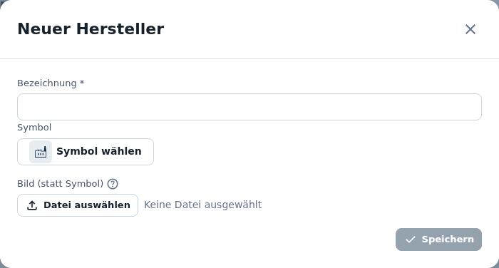 Neuer Hersteller