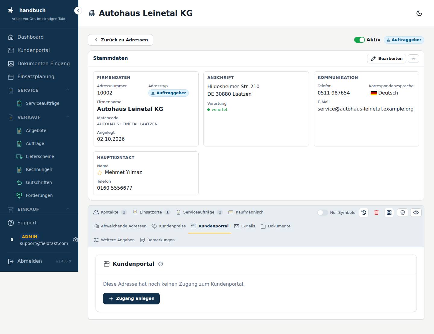 Kundenportal
