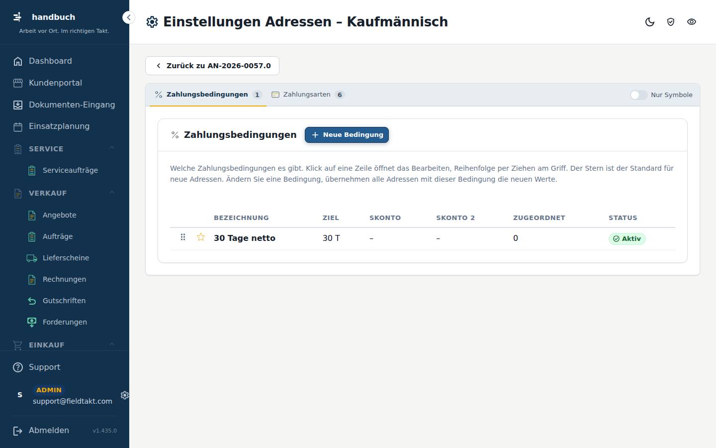 Zahlungsbedingungen