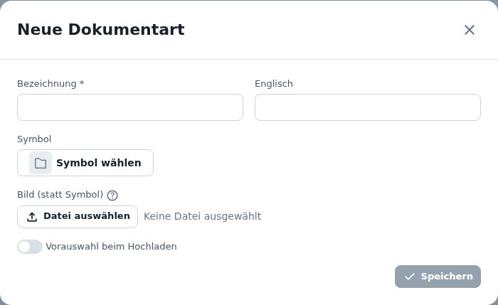 Neue Dokumentart