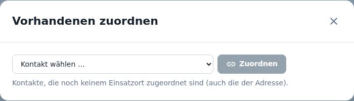 Vorhandenen zuordnen