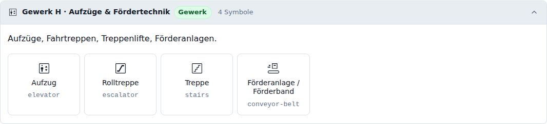Gewerk H · Aufzüge & Fördertechnik