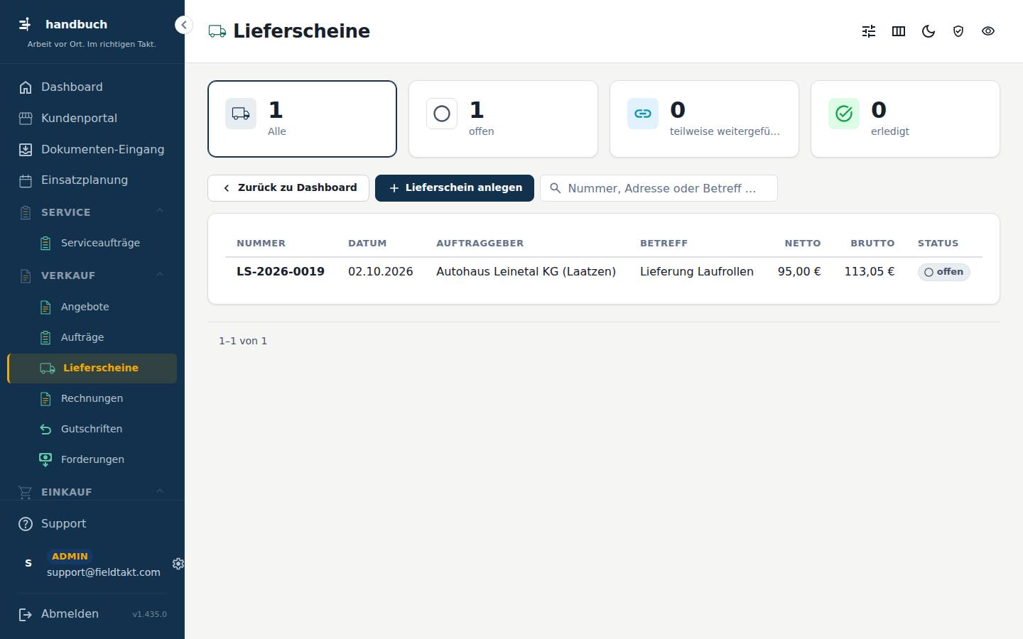 Lieferscheine