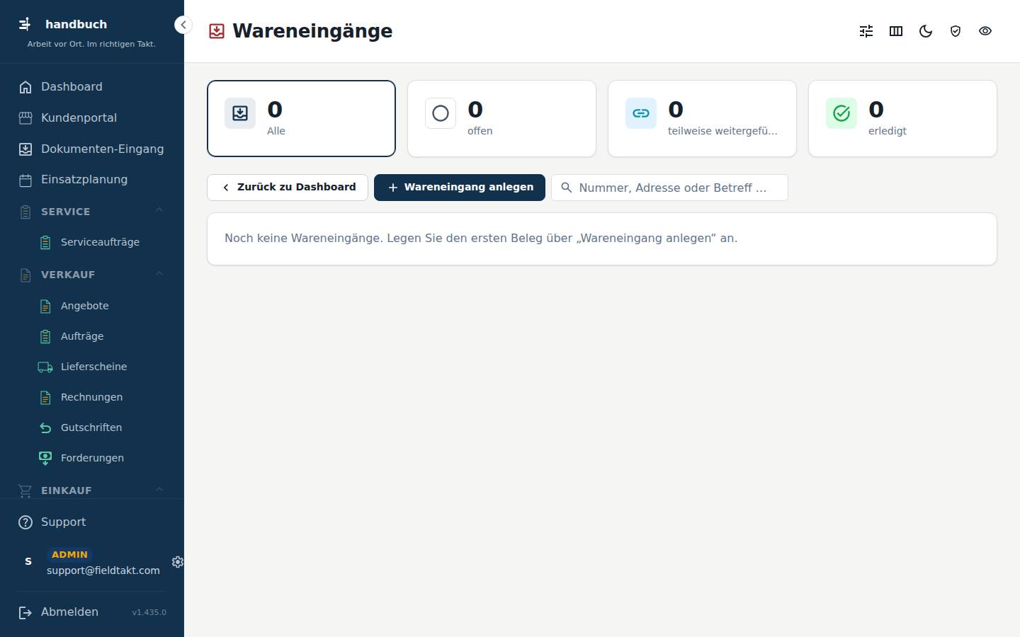 Wareneingänge